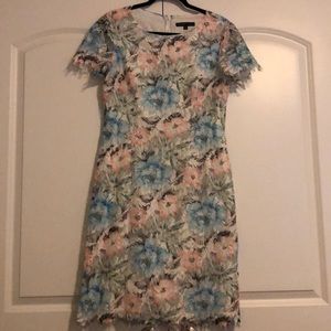 Spring floral lace dress
